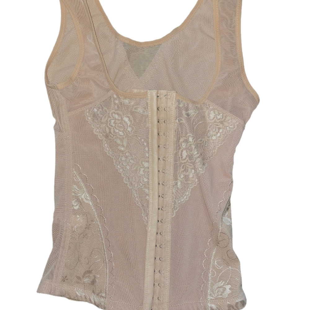 NWT Nude Corset Girdle Waist Trainer sz L